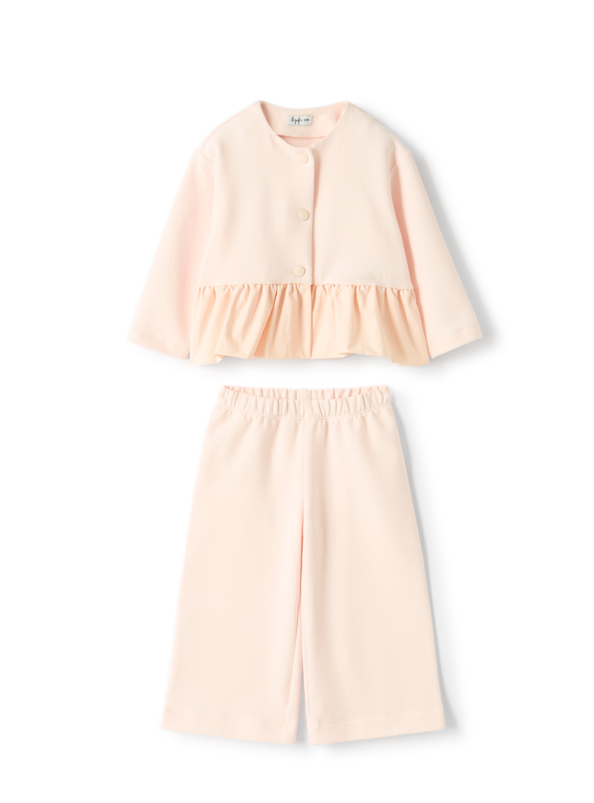 Sweatshirt set with ruffle