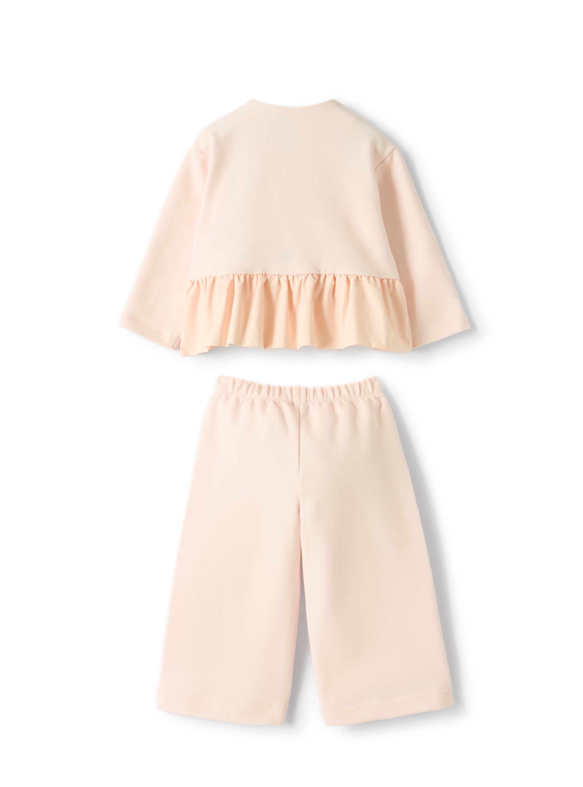 Sweatshirt set with ruffle