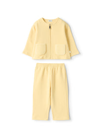 Sweatshirt set with patch pockets