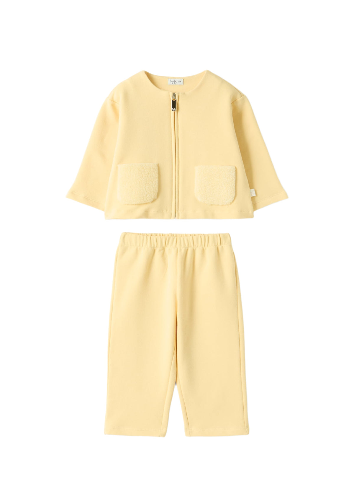Sweatshirt Set With Patch Pockets