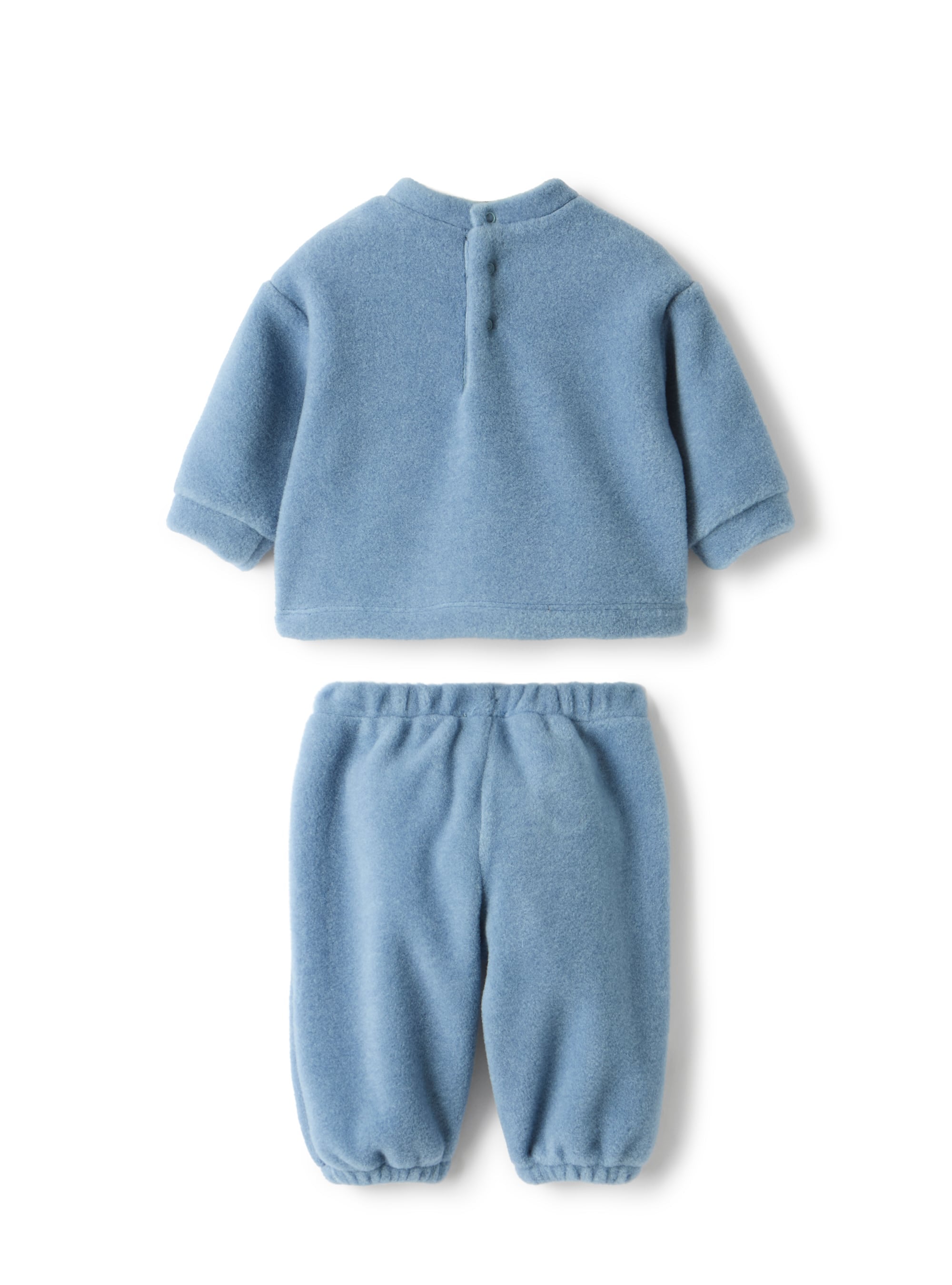 Fleece set with teddy bear