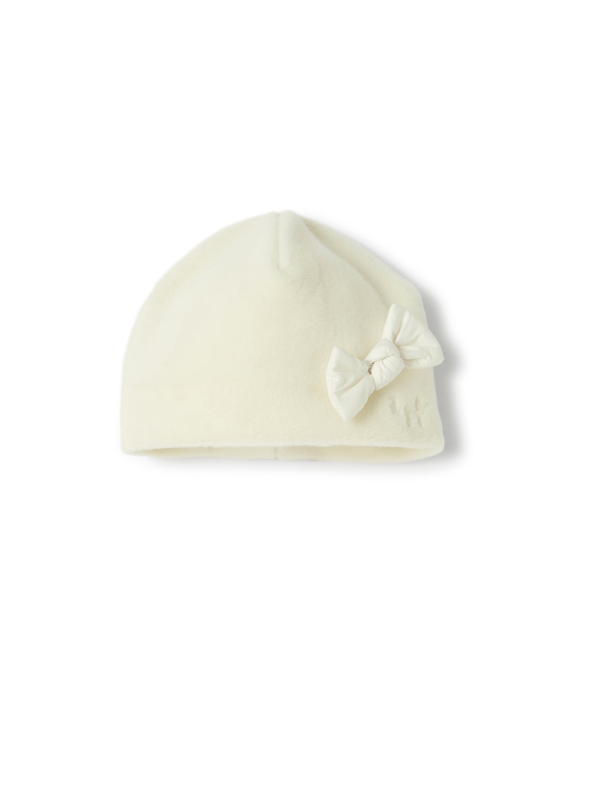Fleece hat with bow
