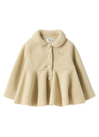 Fleece Jacket With Ruffle