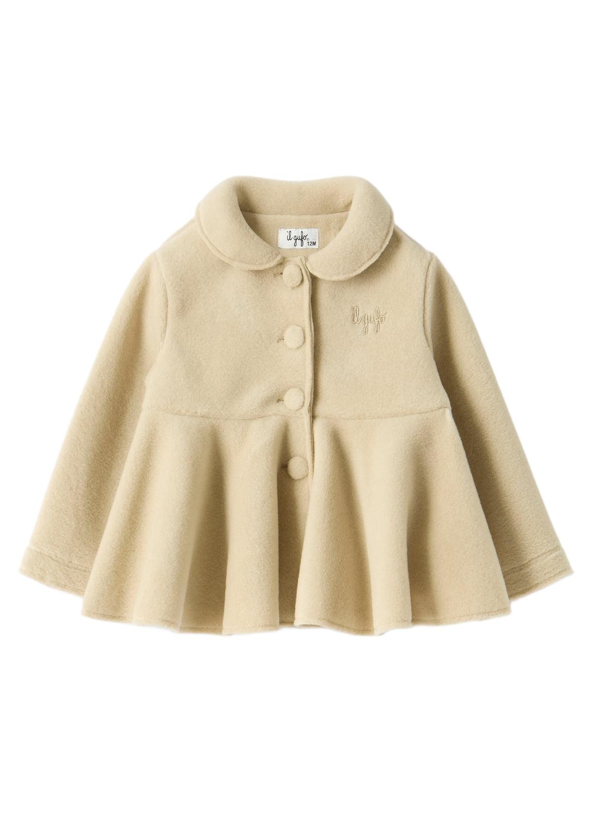 Fleece Jacket With Ruffle