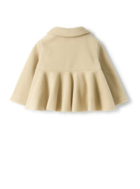 Fleece jacket with ruffle