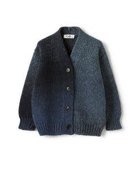 Gradient wool-blend cardigan