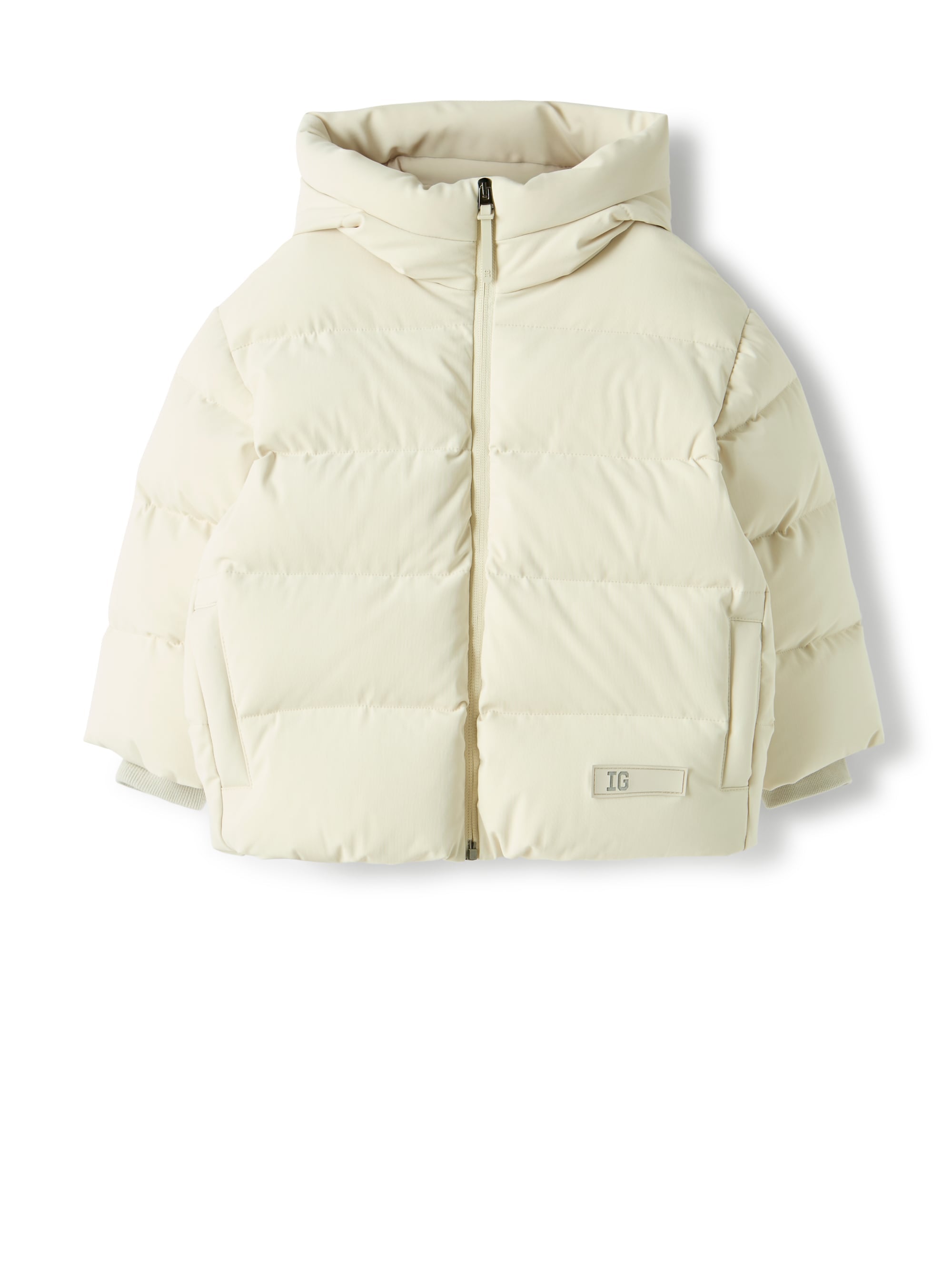 Flared down jacket in Sensitive® Fabrics