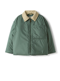 Eco-padded jacket in microfiber nylon