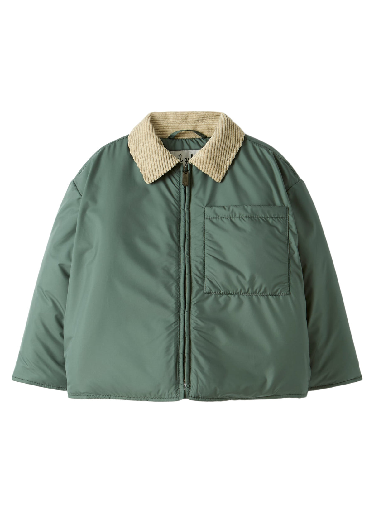 Eco-Padded Jacket In Microfiber Nylon