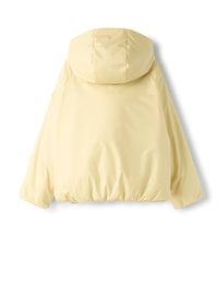 Reversible jacket in nylon and fleece