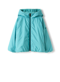 Reversible jacket in nylon and fleece