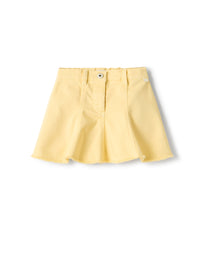 Flared skirt in stretch gabardine