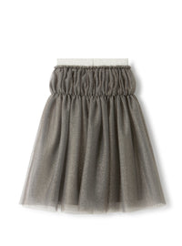 Tulle skirt with micro glitter