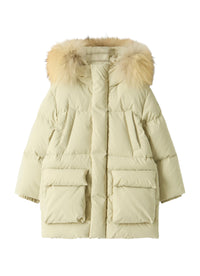 Long Down Jacket In Recycled Nylon
