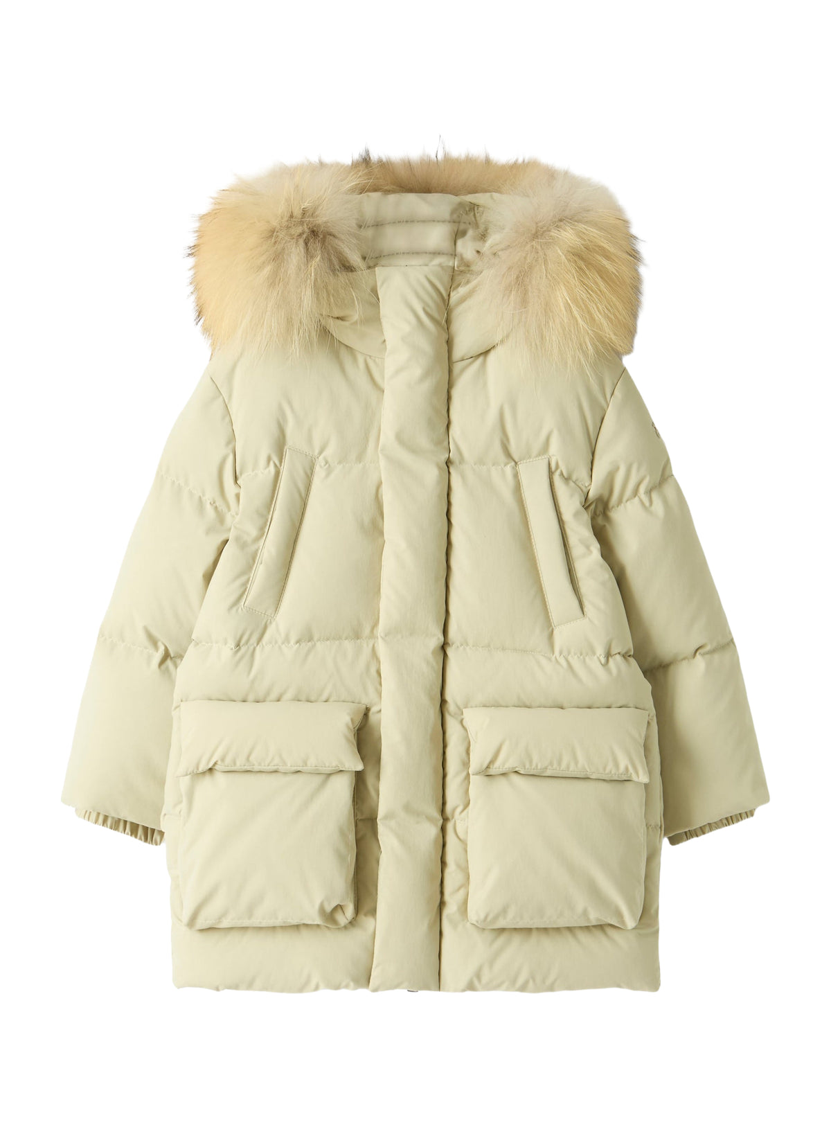 Long Down Jacket In Recycled Nylon