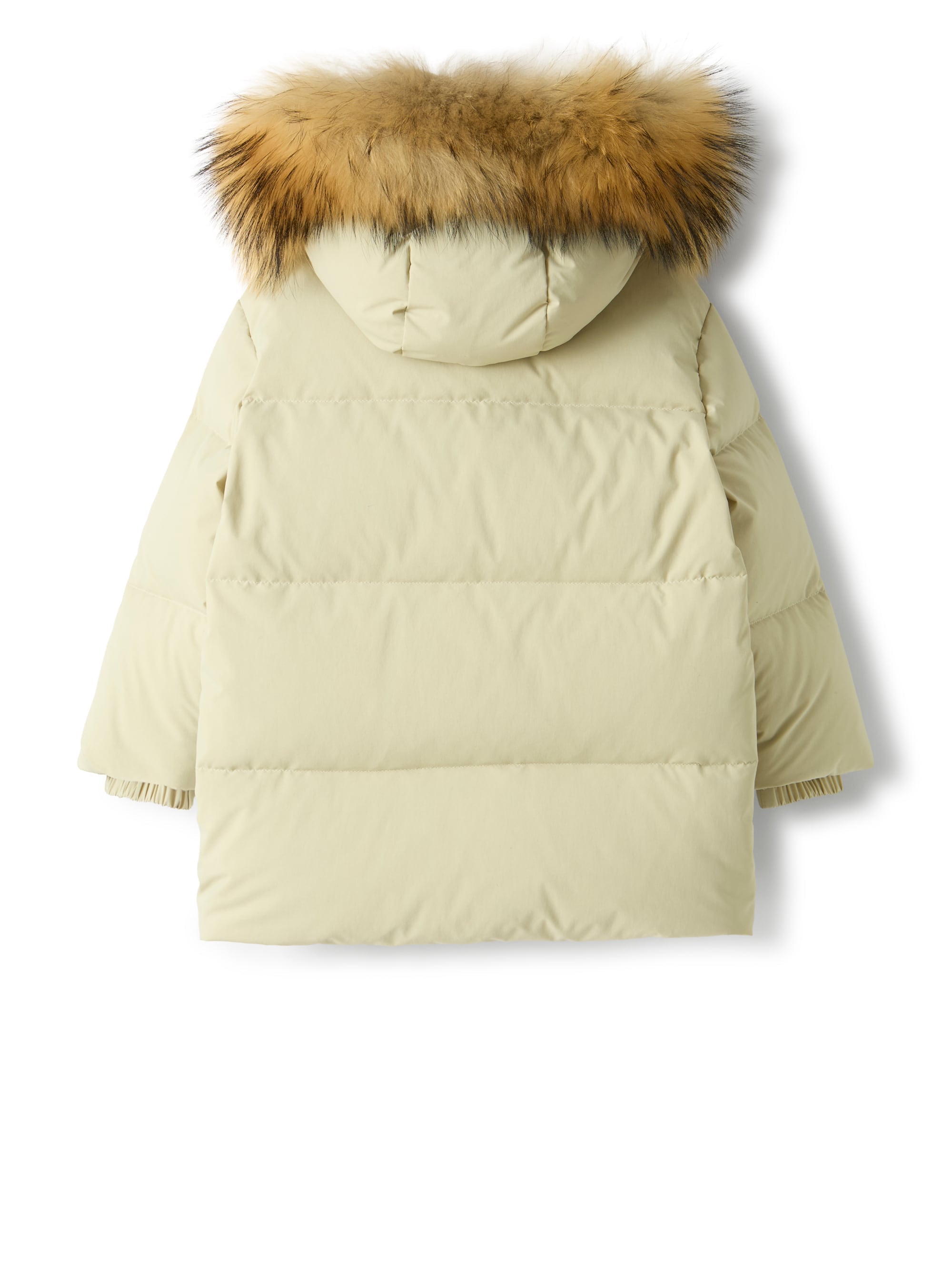 Long down jacket in recycled nylon