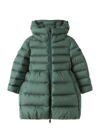 Flared Down Jacket In Microfiber Nylon