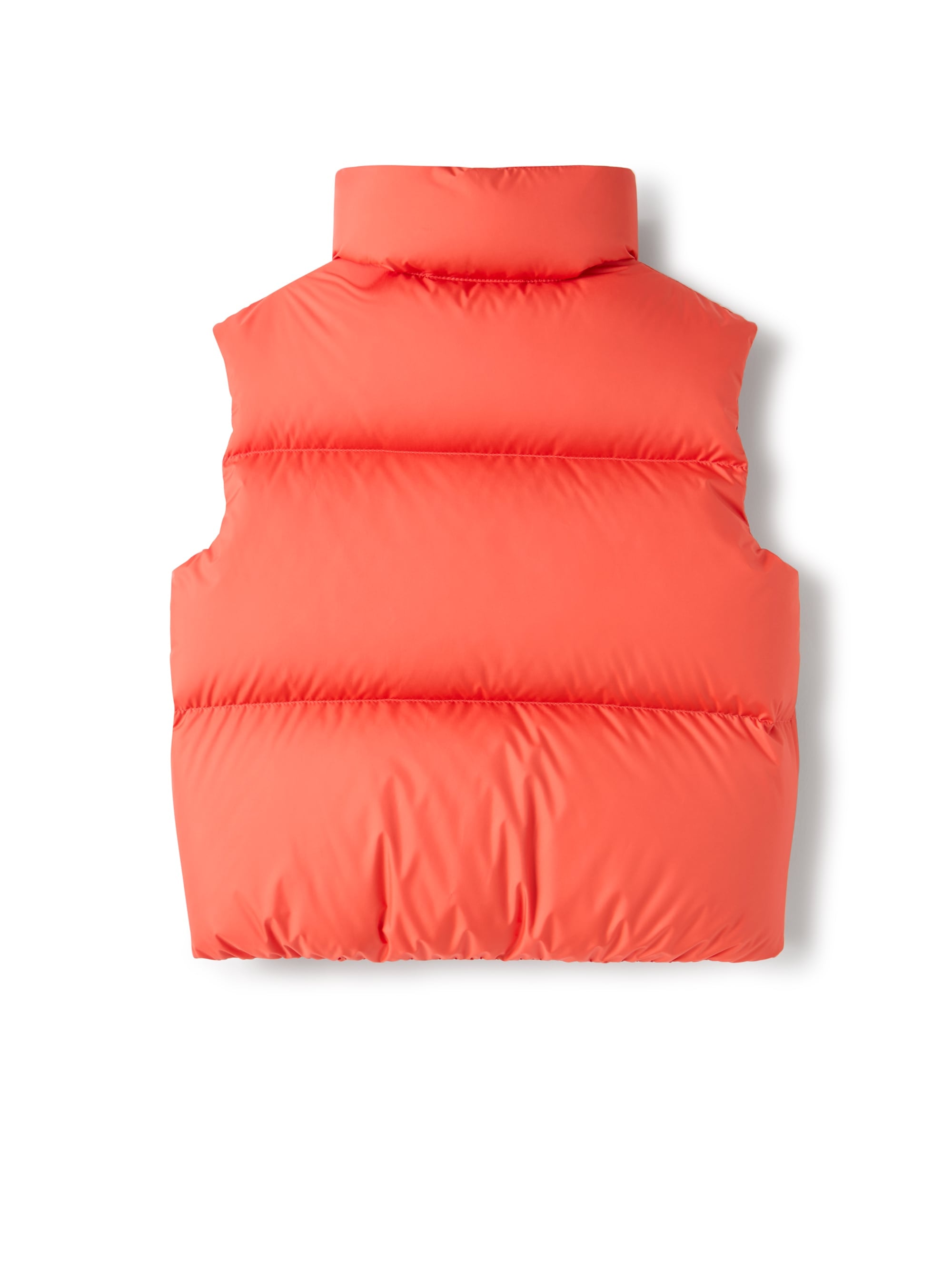 Boxy vest in microfiber nylon