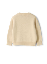 Cotton sweater with a puppy design