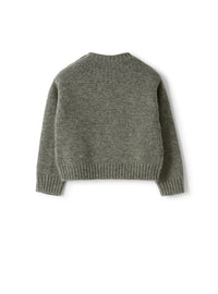 Wool sweater with snowflake design