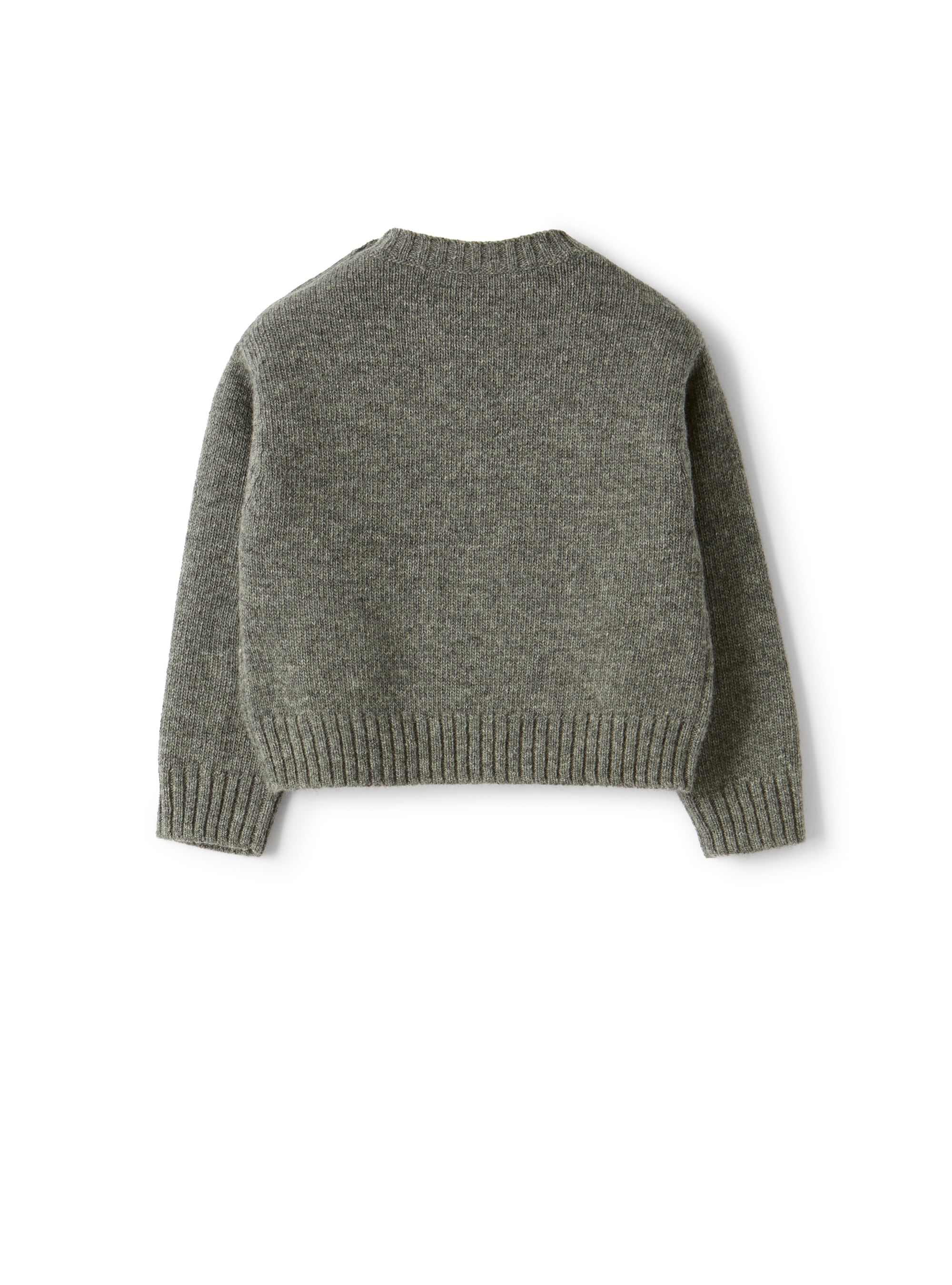 Wool sweater with snowflake design