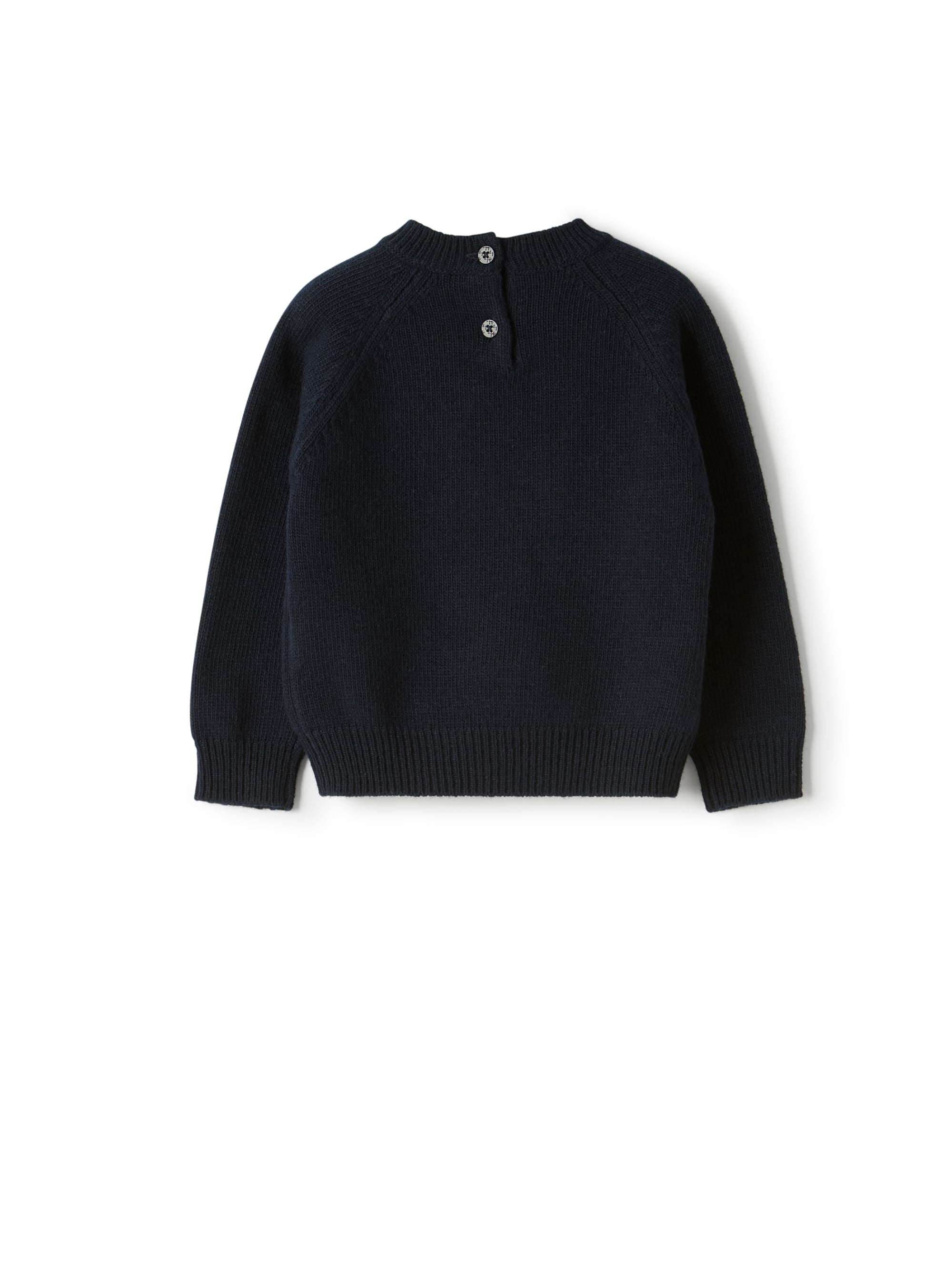 Merino wool sweater with a dachshund design