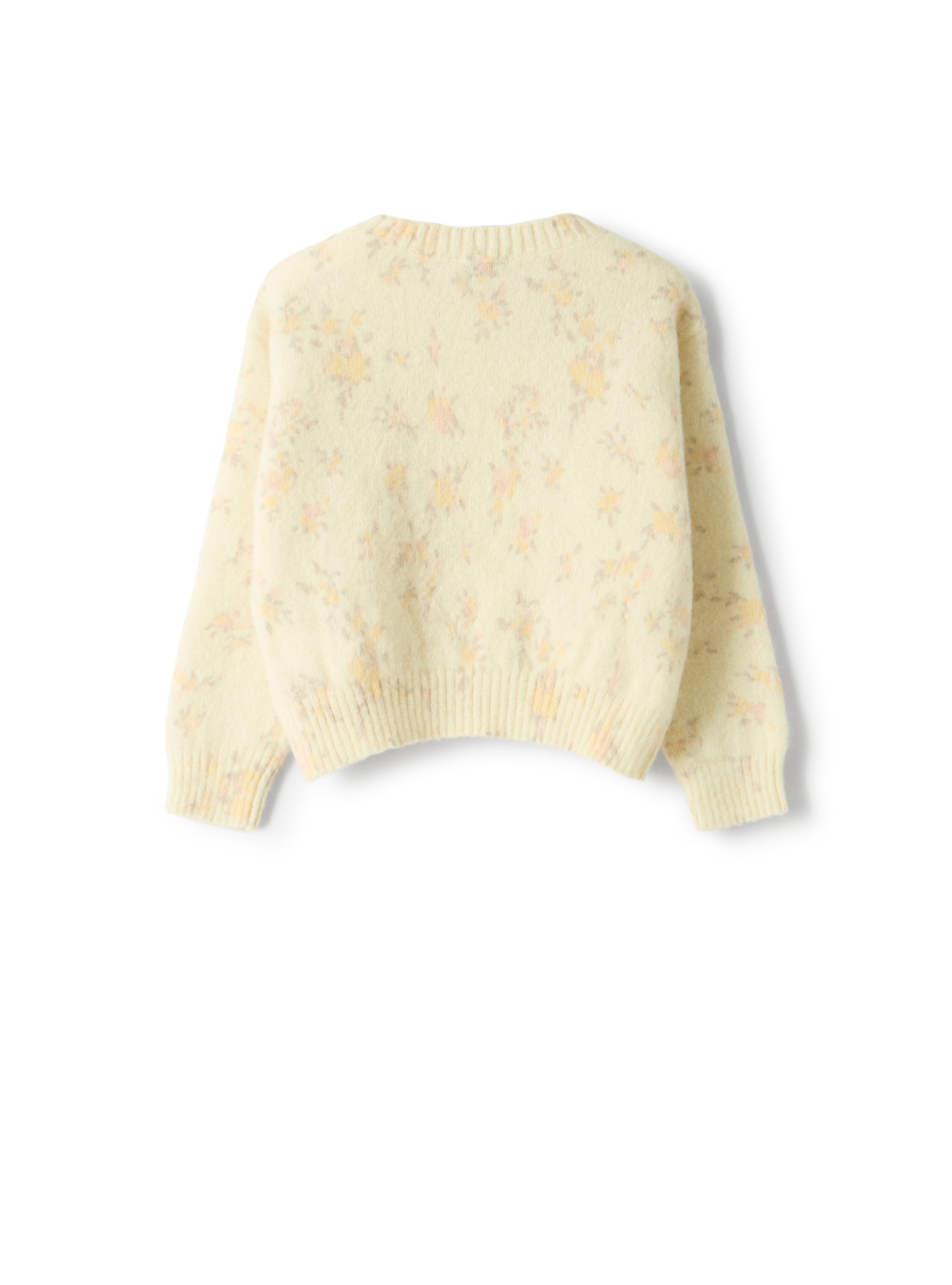 Floral alpaca-blend sweater