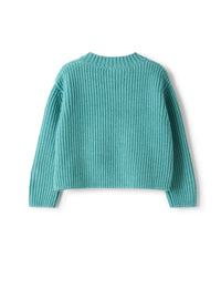 Boxy cotton-blend sweater