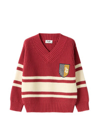 College-Style Organic Cotton Sweater