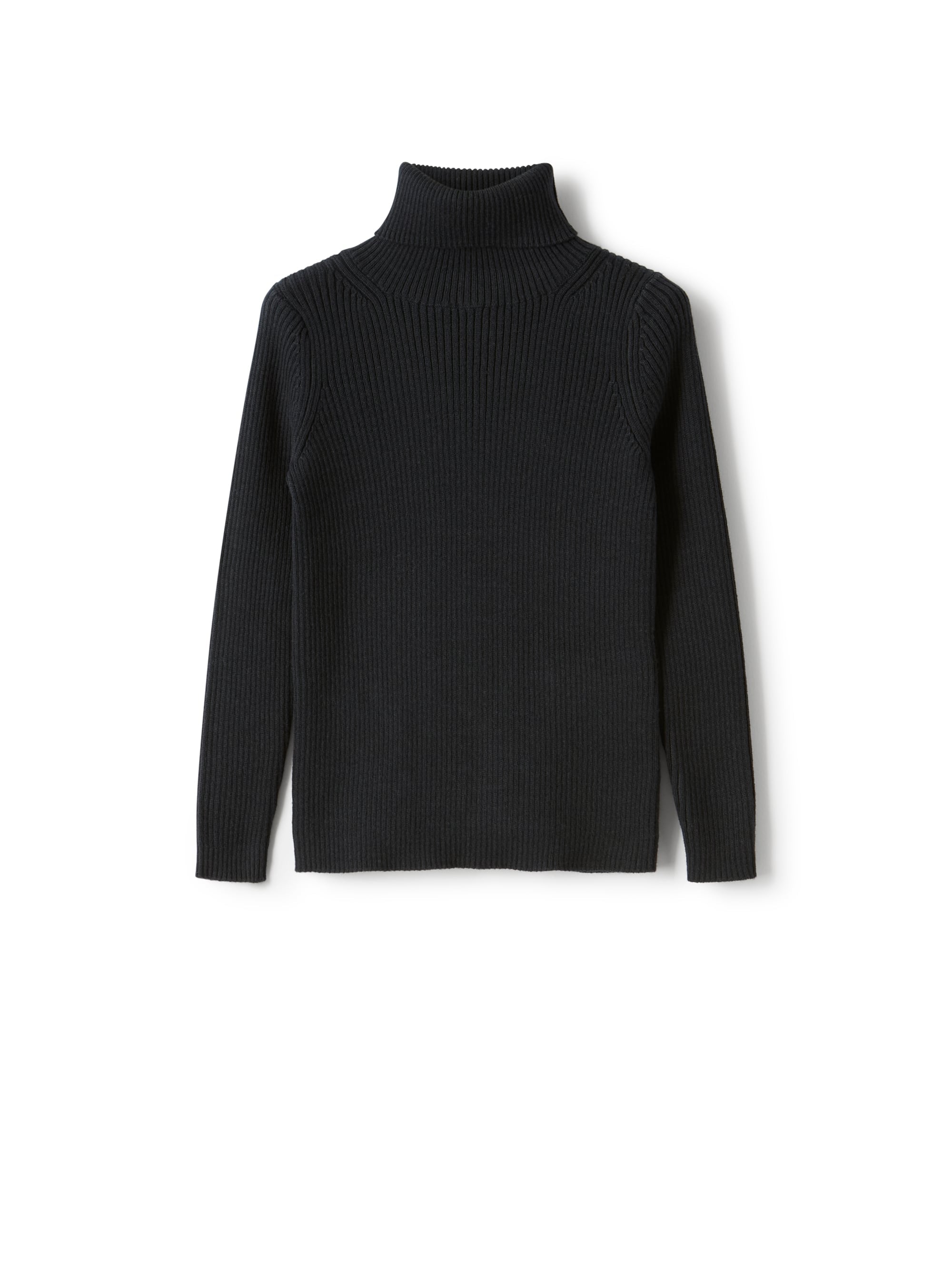 Turtleneck sweater in organic cotton