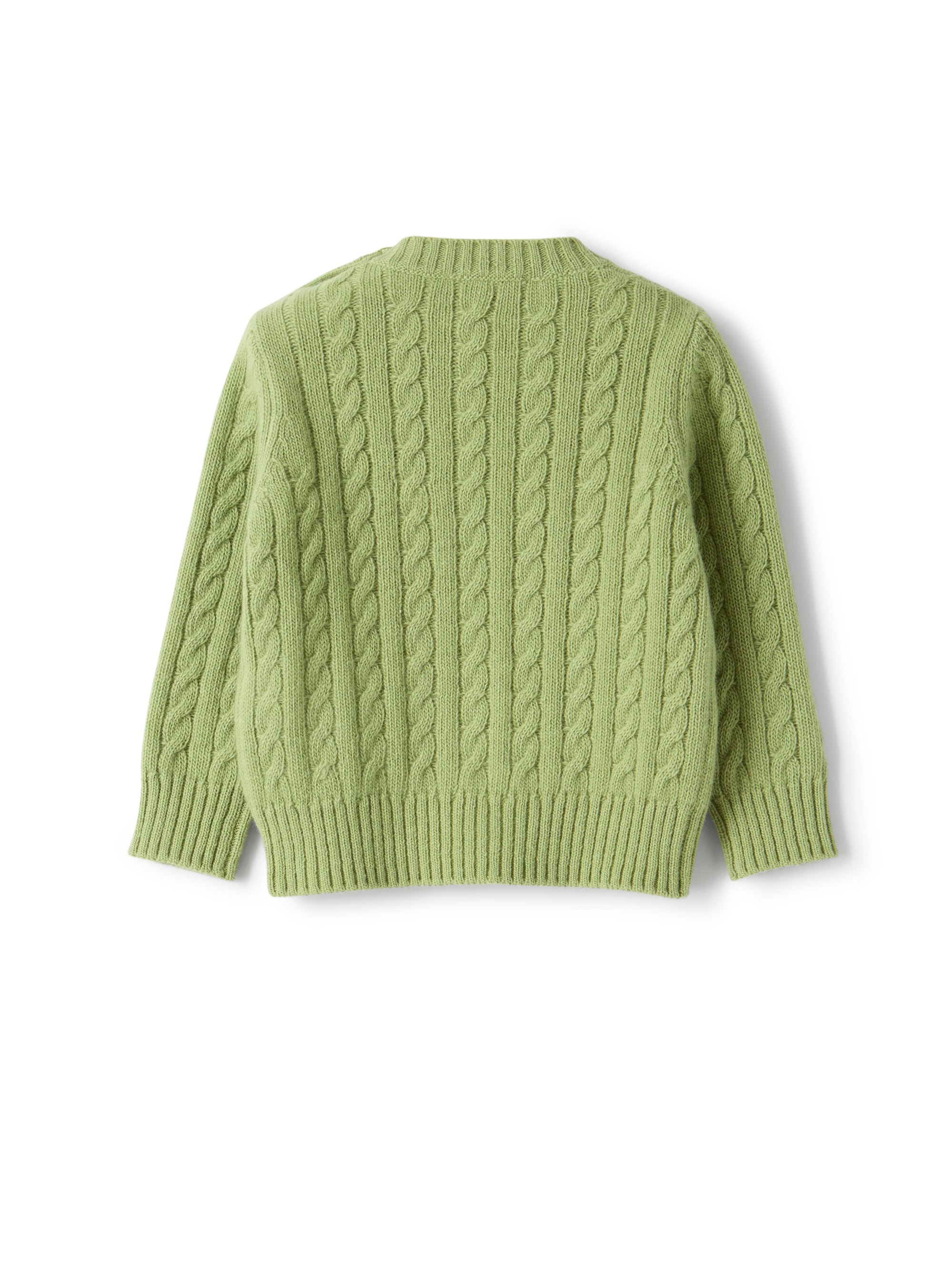 Cable-knit wool sweater