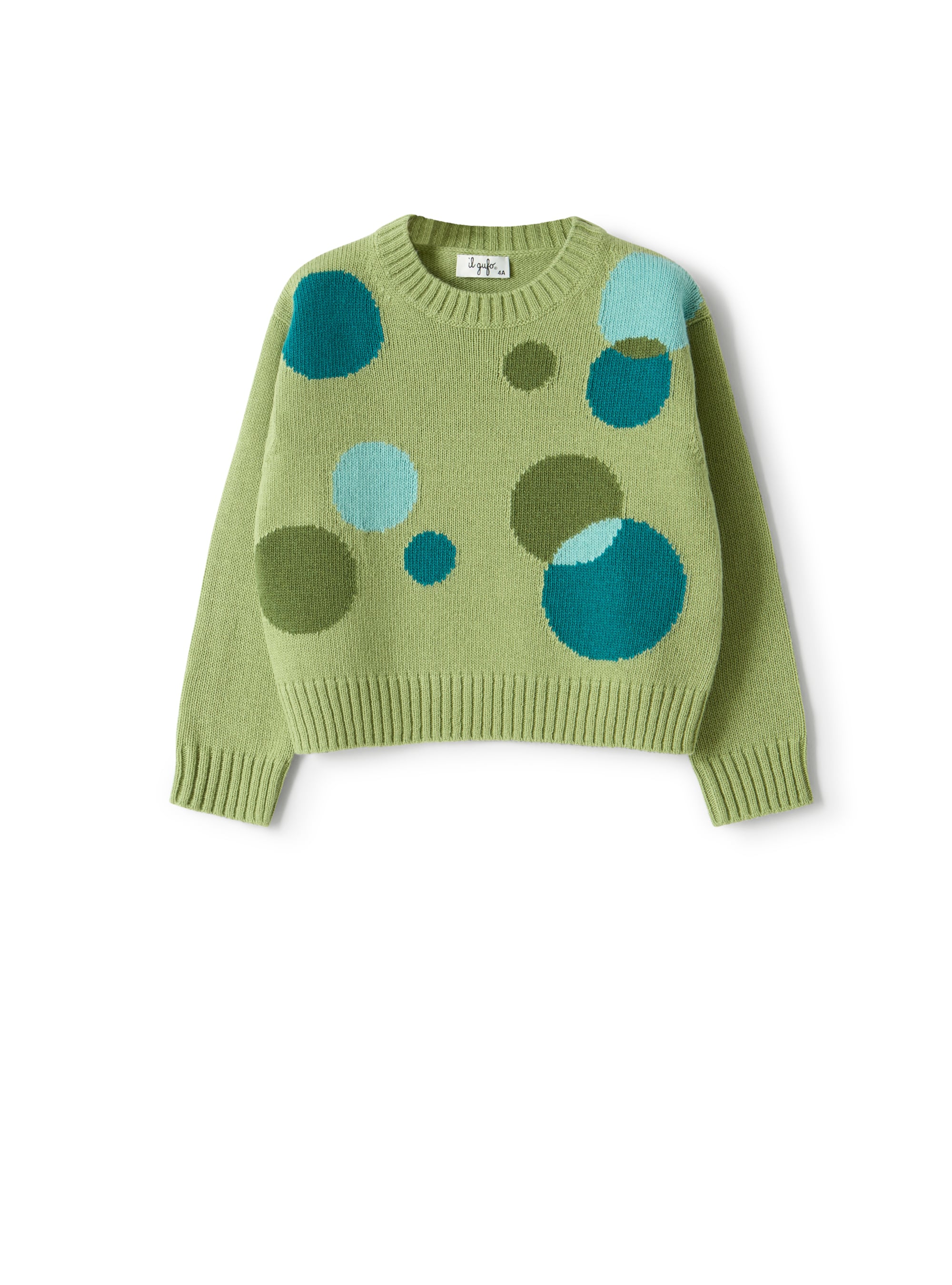 Patterned merino wool sweater