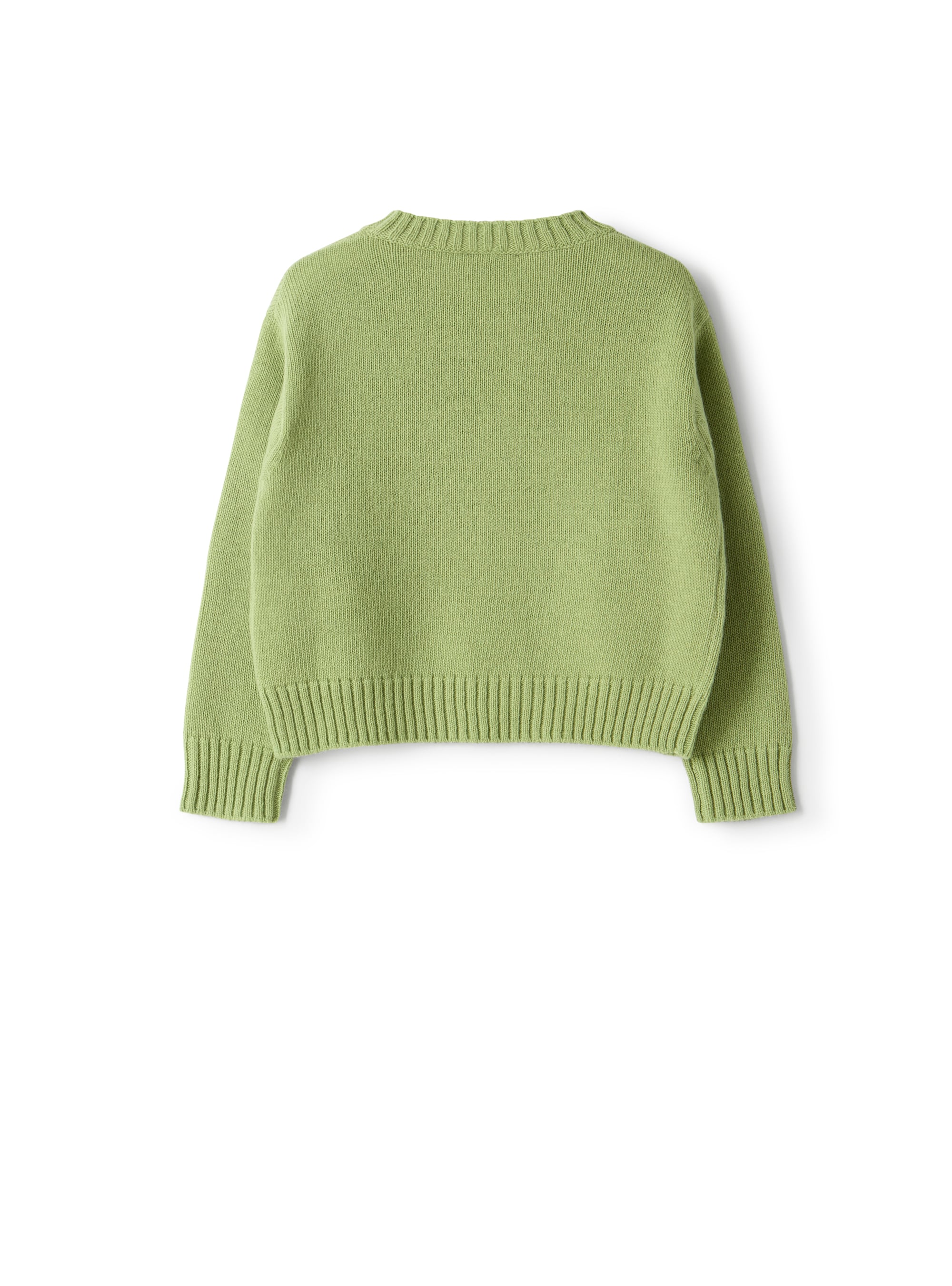 Patterned merino wool sweater
