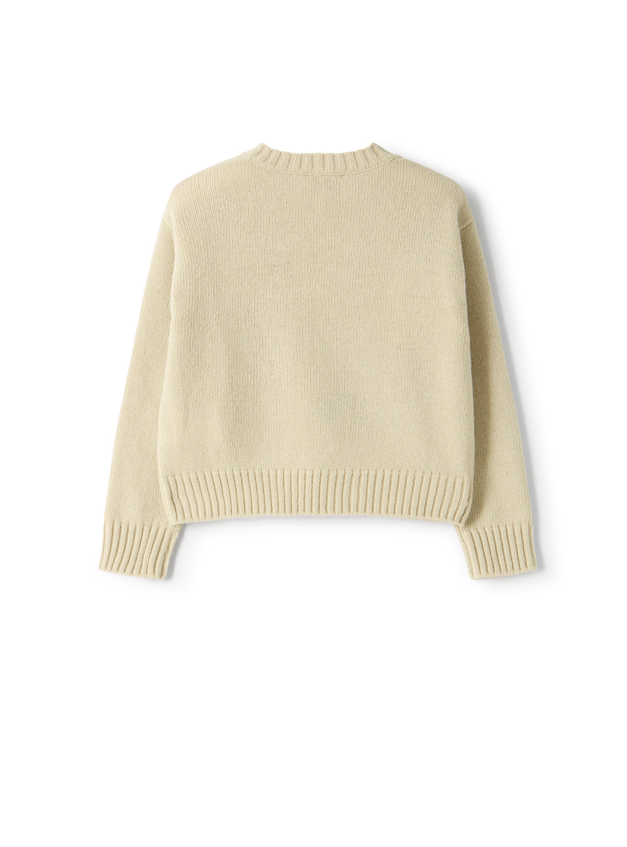 Wool sweater with little mushrooms