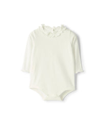 Cotton jersey body with ruffles