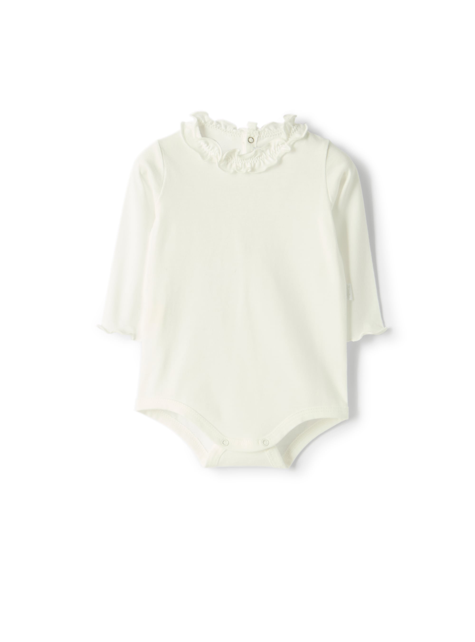 Cotton jersey body with ruffles