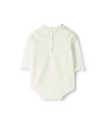 Cotton jersey body with ruffles
