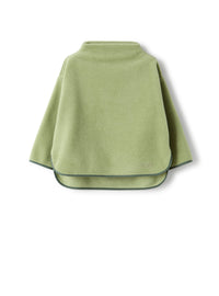 Fleece sweatshirt with high collar