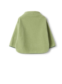 Fleece sweatshirt with high collar