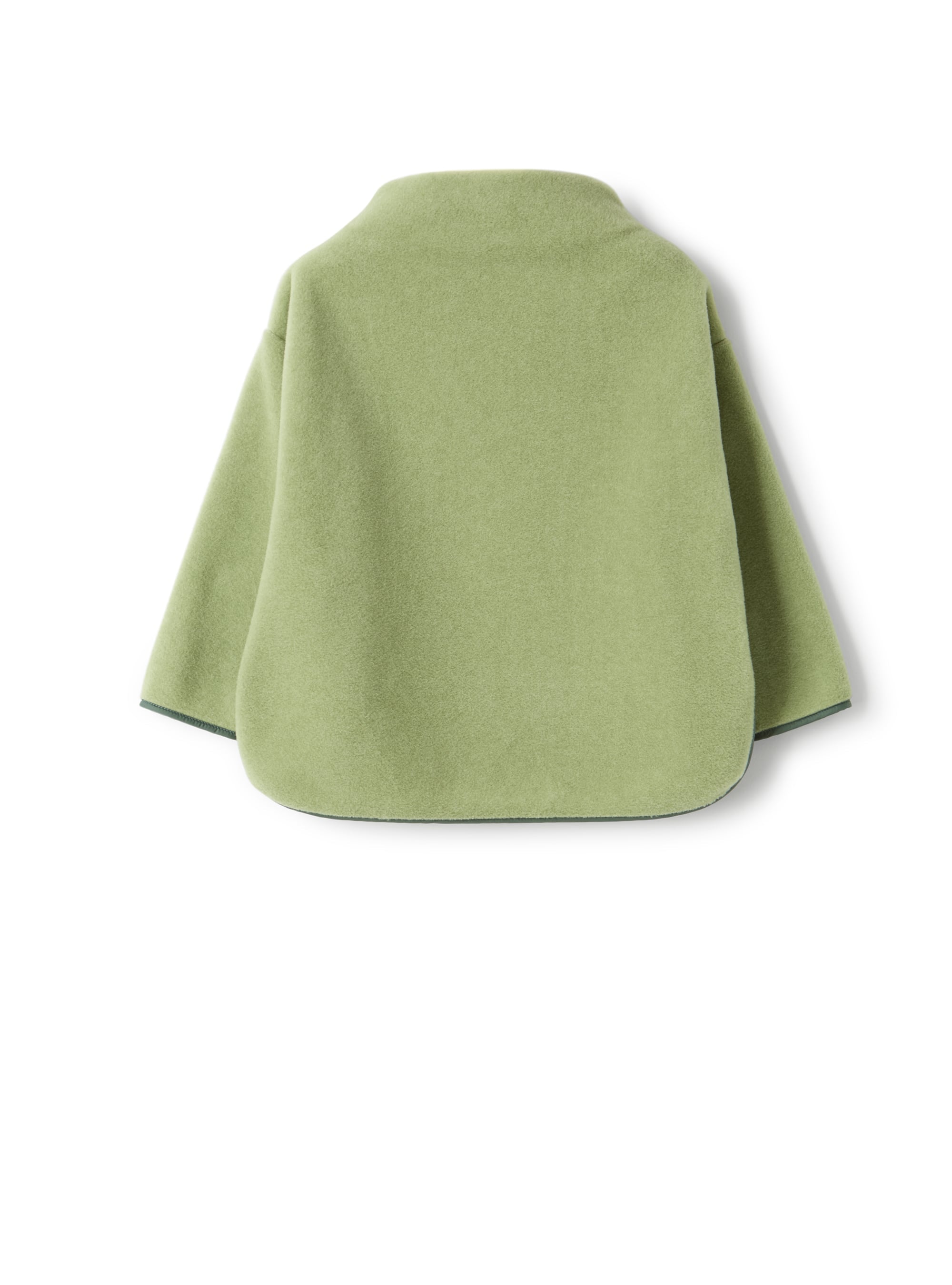 Fleece sweatshirt with high collar