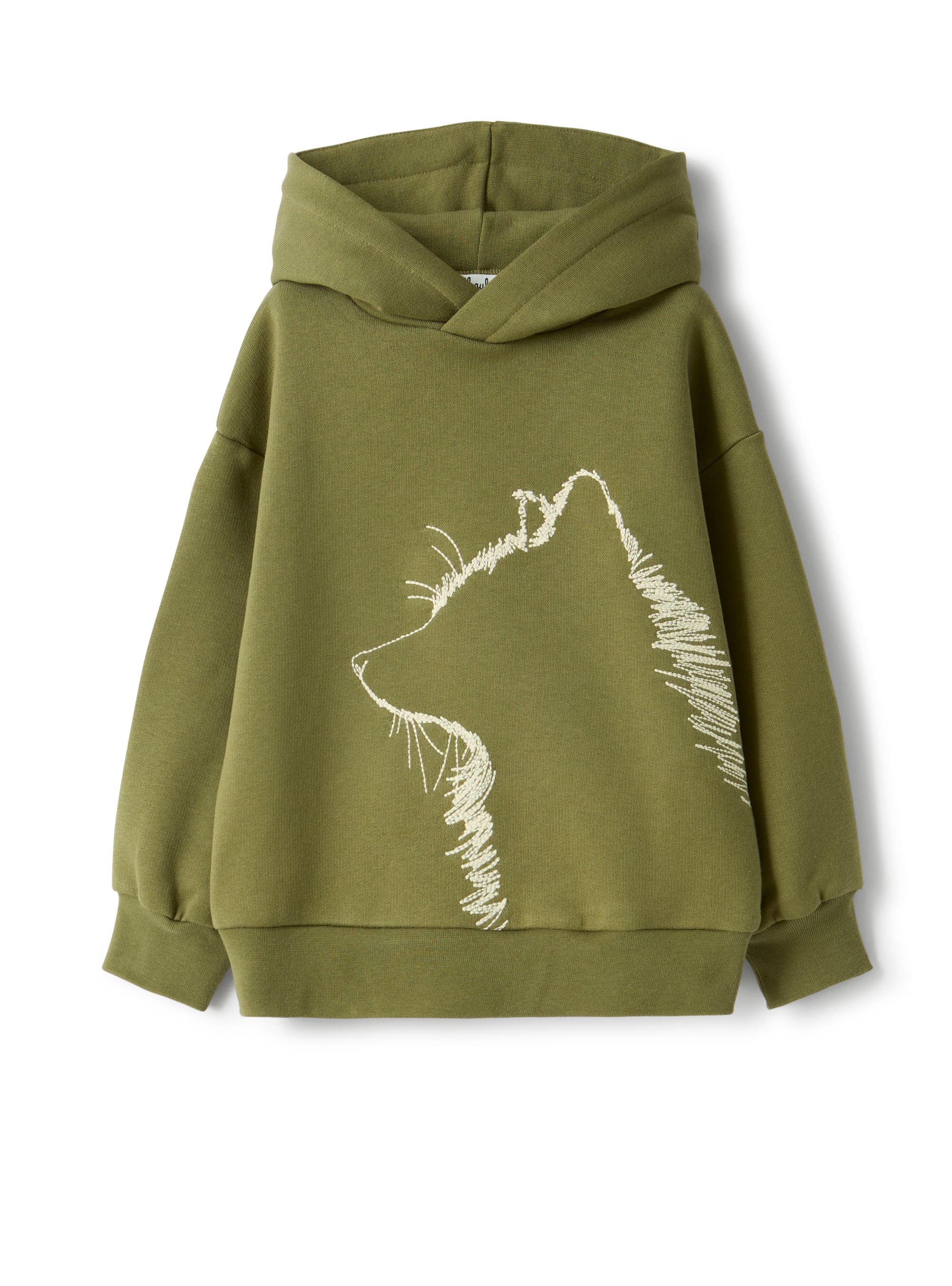 Cotton sweatshirt with hood