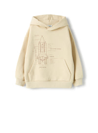 Cotton sweatshirt with print