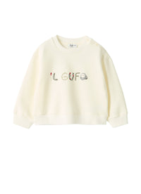 Cotton Sweatshirt With Logo Embroidery