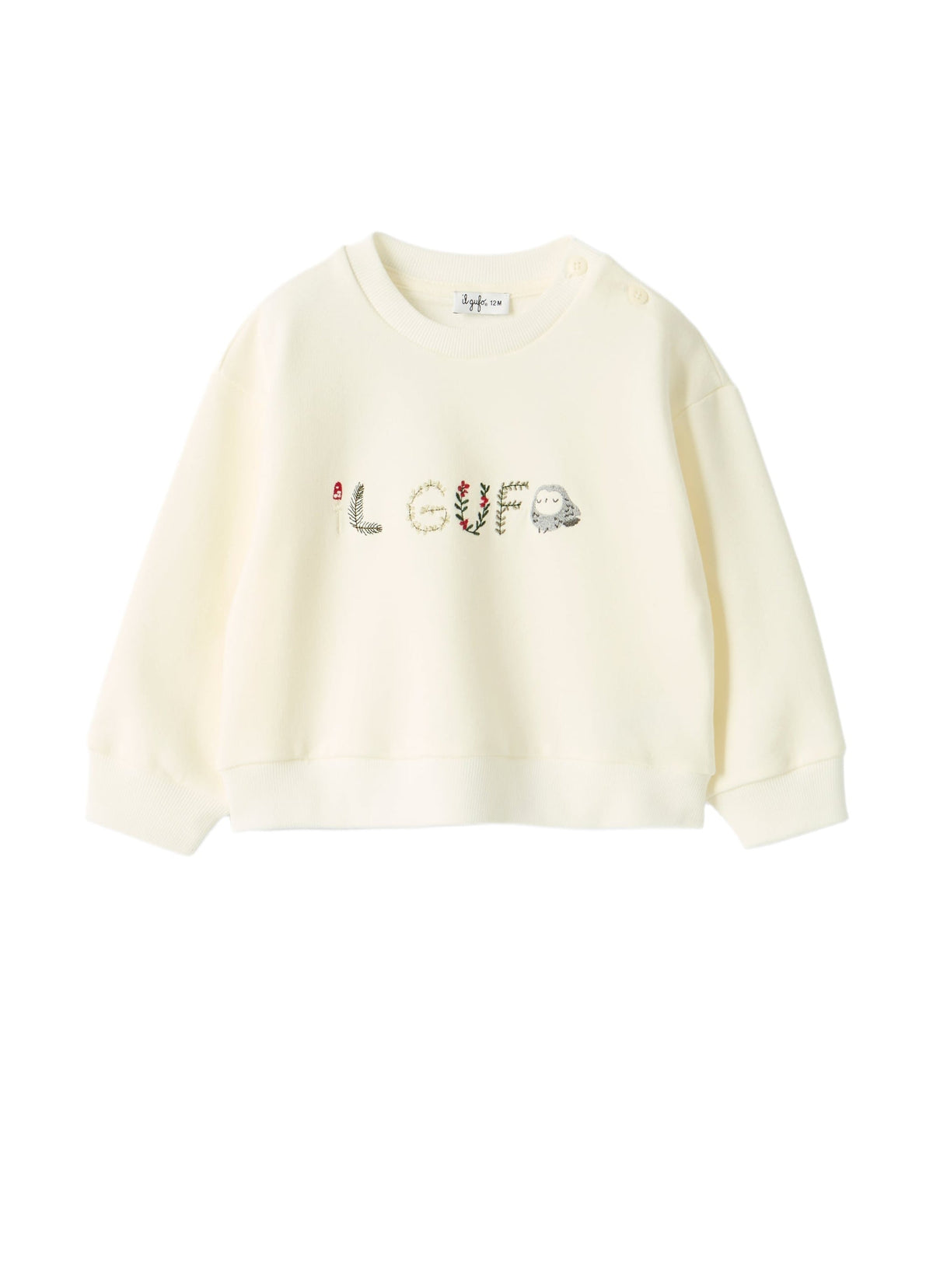 Cotton Sweatshirt With Logo Embroidery
