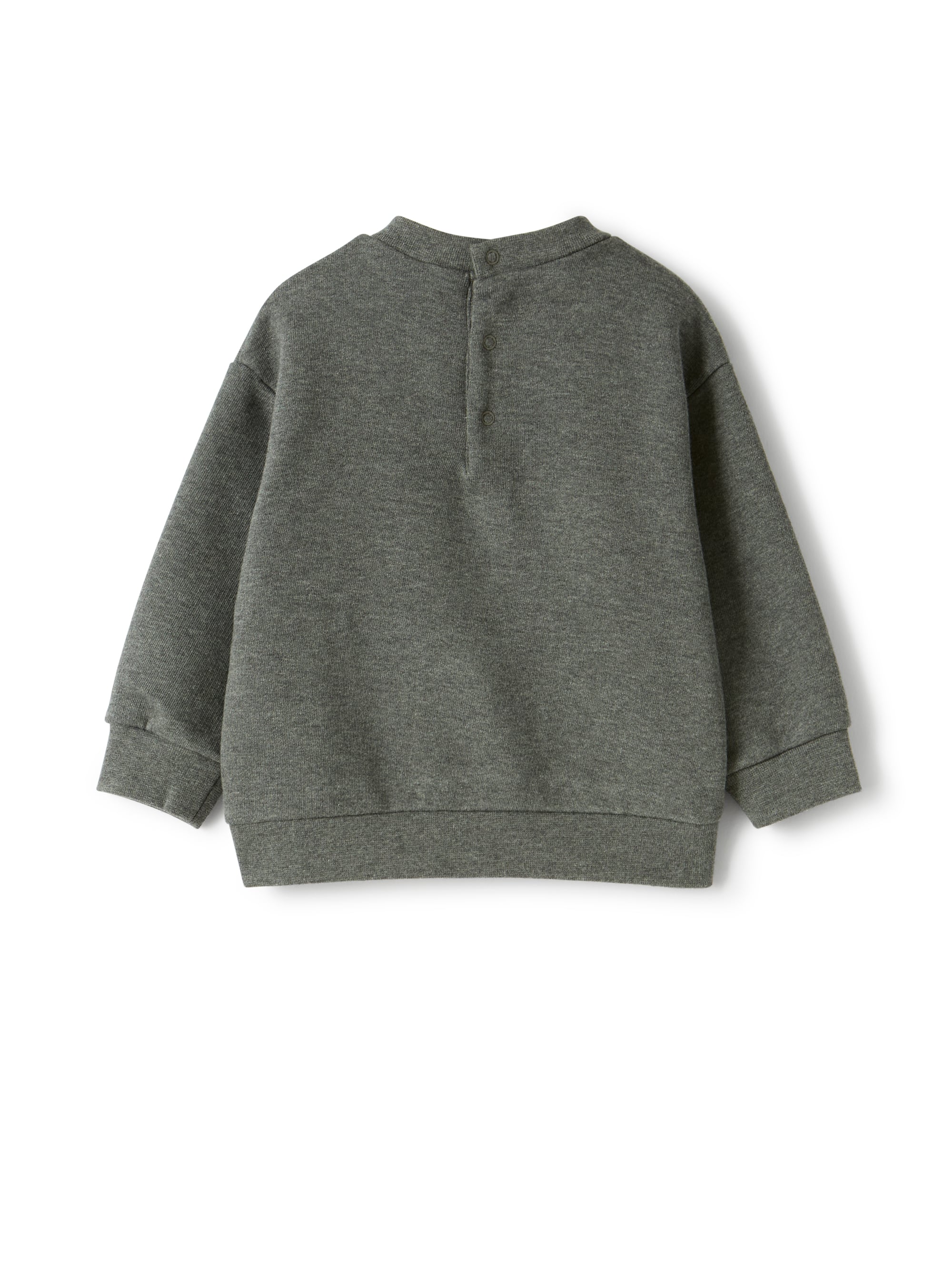 Cotton sweatshirt with Christmas appliqué