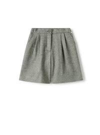 Wool and lurex-blend bermuda shorts