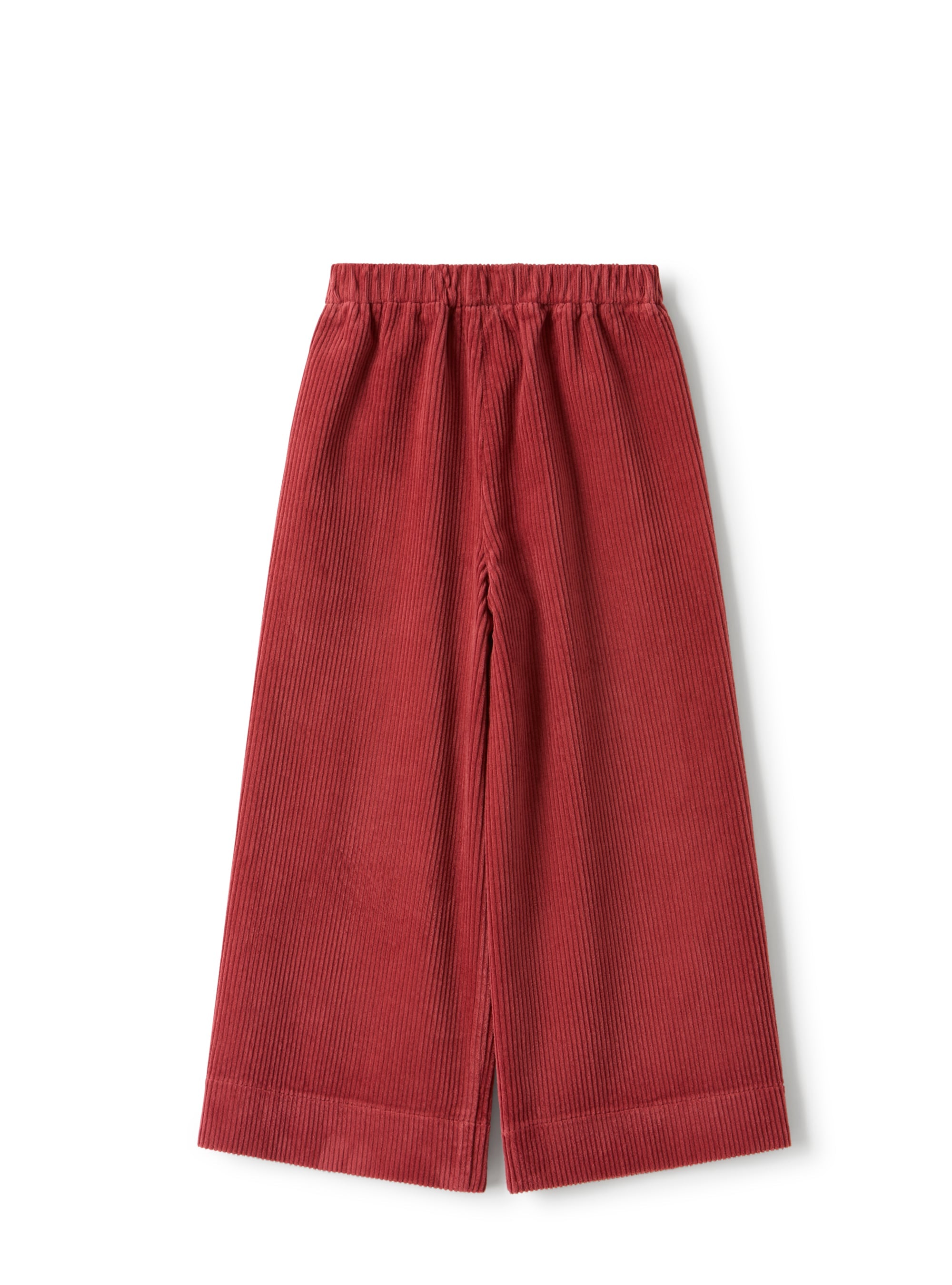 Wide-leg corduroy pants