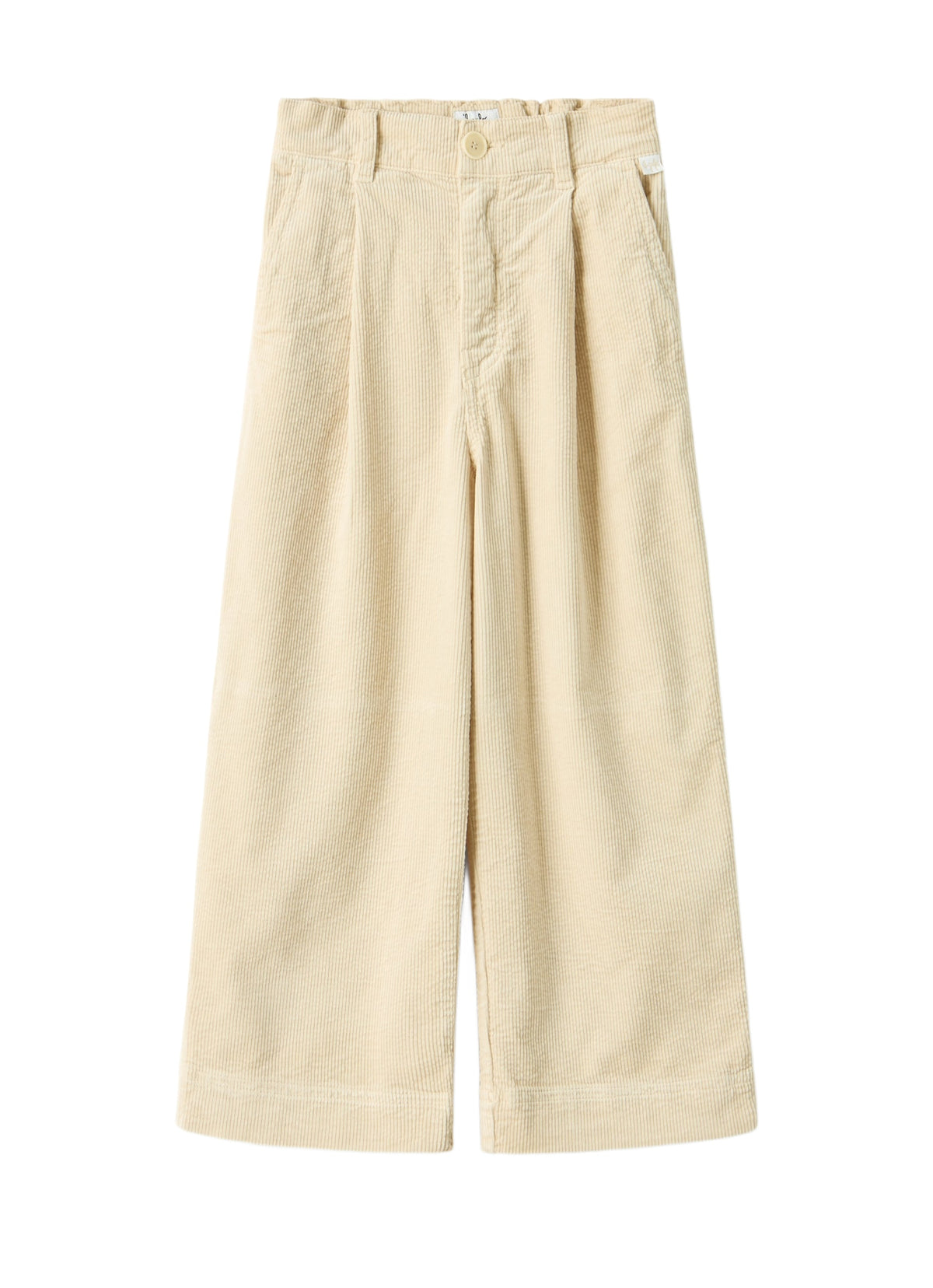 Wide-Leg Velvet Pants With Pleats