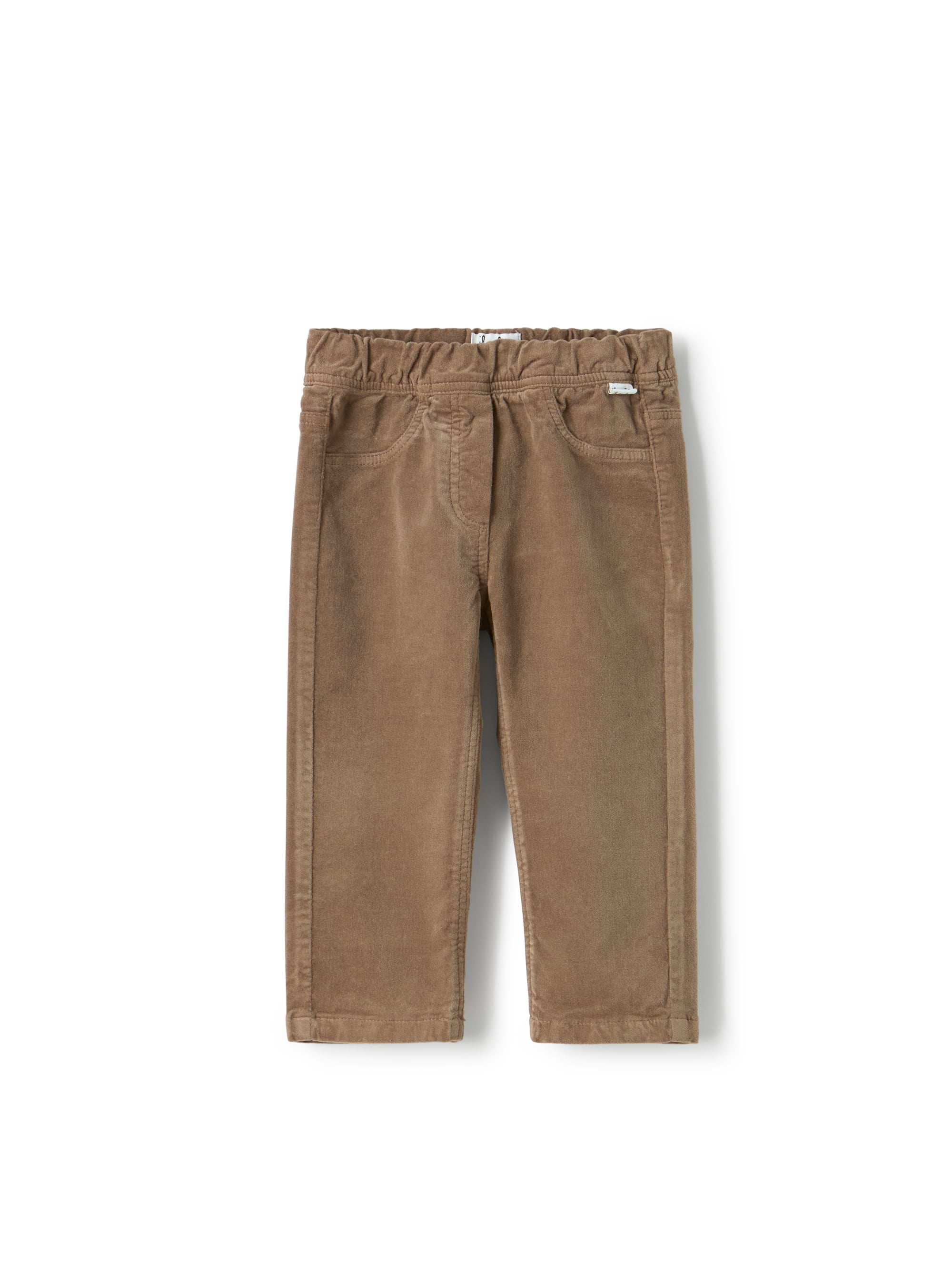 Flared smooth velvet pants