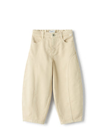 Stretch gabardine carrot pants